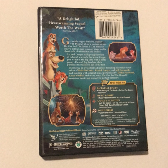2 DVDs: The Fox & The Hound 2 Animated + Ratatouille (Disney PIXAR) - Picture 4 of 14